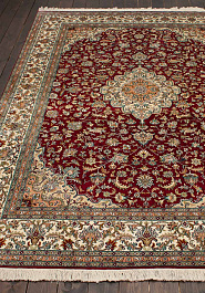 ковер в перспективе против ворса Cashmir 241678-Keshan red/beige