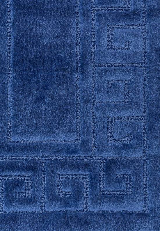 Синий комплект ковриков для ванной комнаты и туалета Ethnic 2582 Dark Blue BQ
