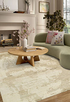 ковер в интерьере Manifest RE-1345 5/16 Natural White/Soft Beige