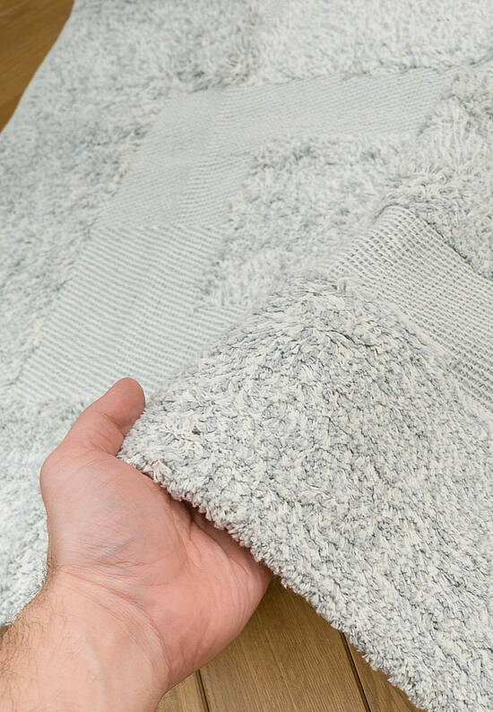 Серый комплект ковриков для ванной Vivian-Blue