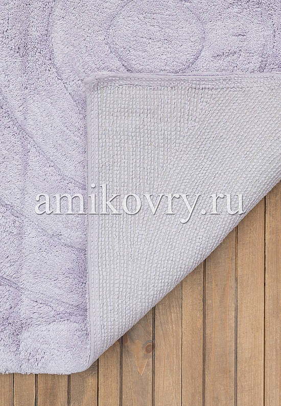 Сиреневый комплект ковриков для ванной комнаты и туалета Waves-Lilac