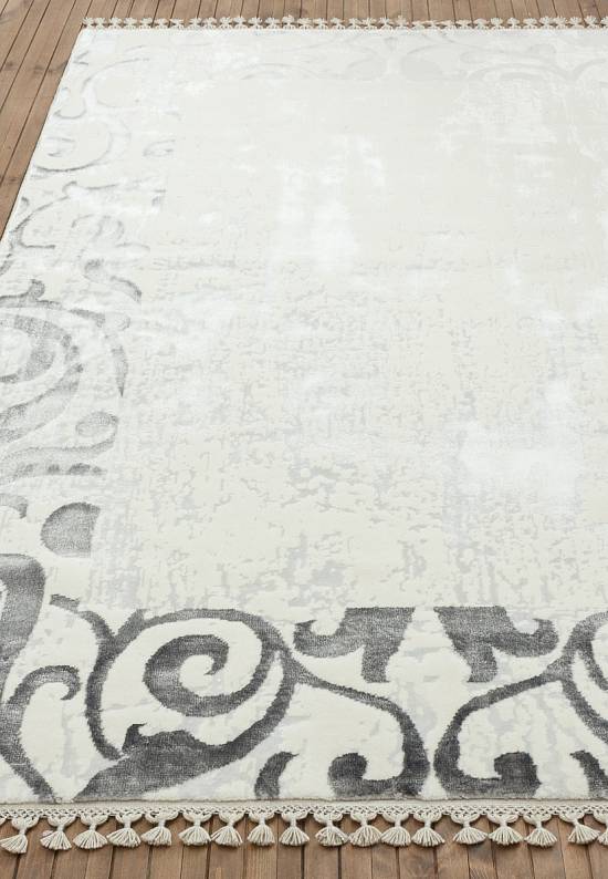 Шерстяной ковер из Турции 1017-optical grey