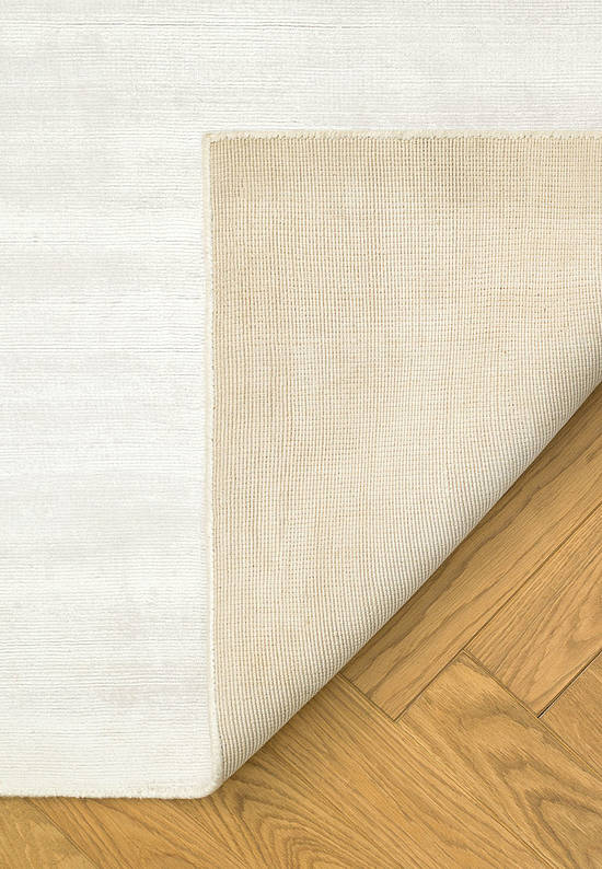 Однотонный ковер ручной работы PHPV-20-White/White
