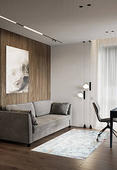 ковер в интерьере Bambu TD1017-00