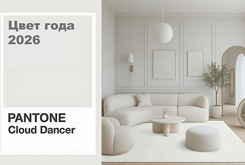 Cloud Dancer: Цвет года 2026 от Pantone и его философия чистоты