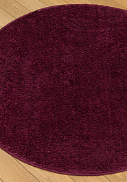 коврик для ванной в перспективе Confetti Bath Unimax 2576 Aubergine круг