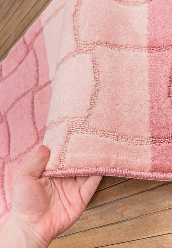 Комплект ковриков для ванной и туалета Sariyer 2580 Dusty Rose BQ