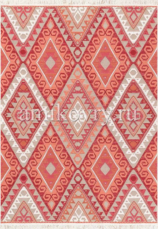 Безворсовый ковер в этно-стиле AR 08 Coral
