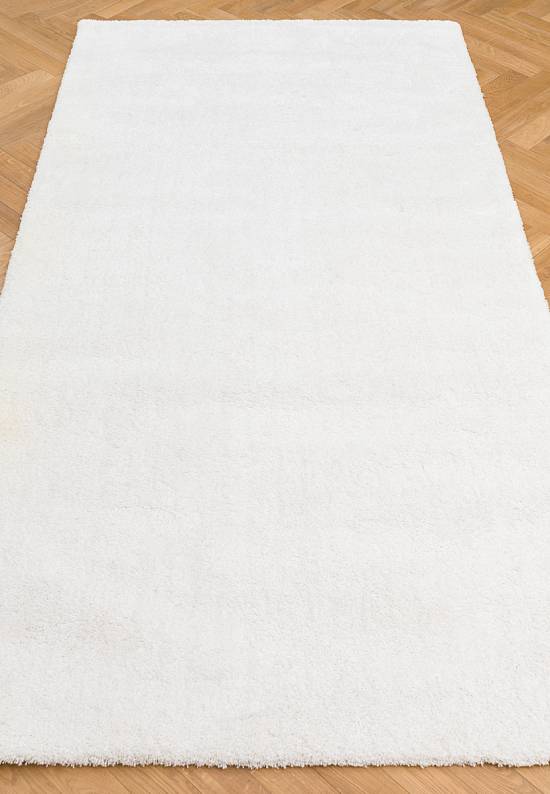 Мягкий ковер с длинным ворсом 673 White discount11