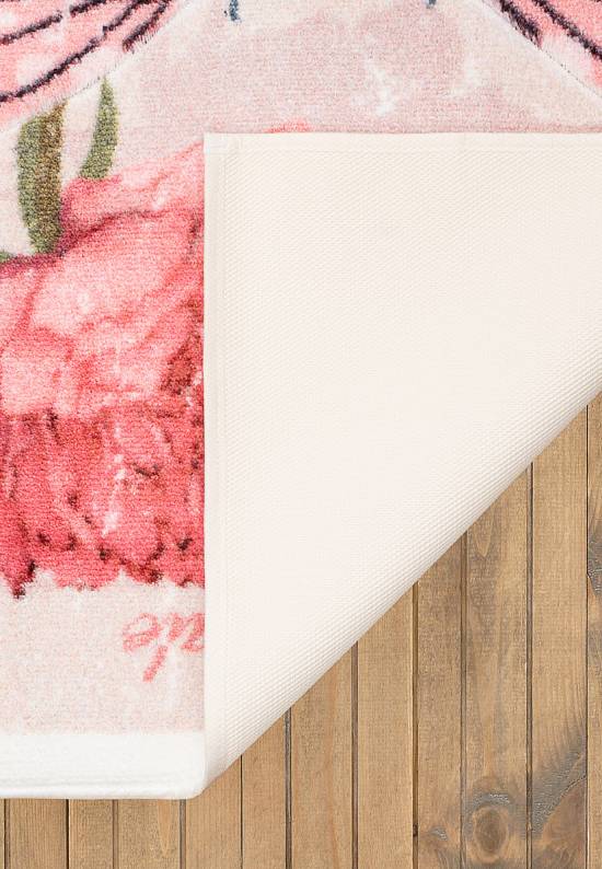 Квадратный коврик для ванной Carte Postale 01 Pink