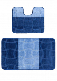 дизайн комплекта ковриков для ванной Confetti Bath Maximus Sariyer 2582 Dark Blue BQ