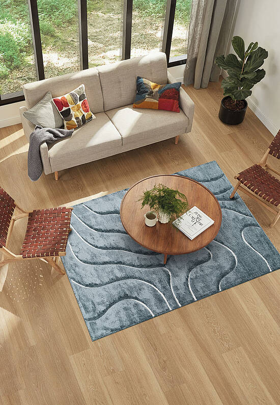 Пушистый ковер из полиэстера RN5468-R75