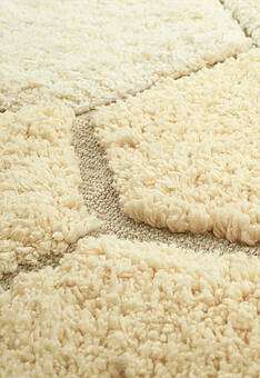 фактура ковра Lorena Canals Cotton Honeycomb Gold круг