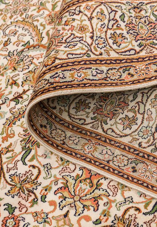 Шелковый ковер ручной работы 234792-Shah Abas beige/beige