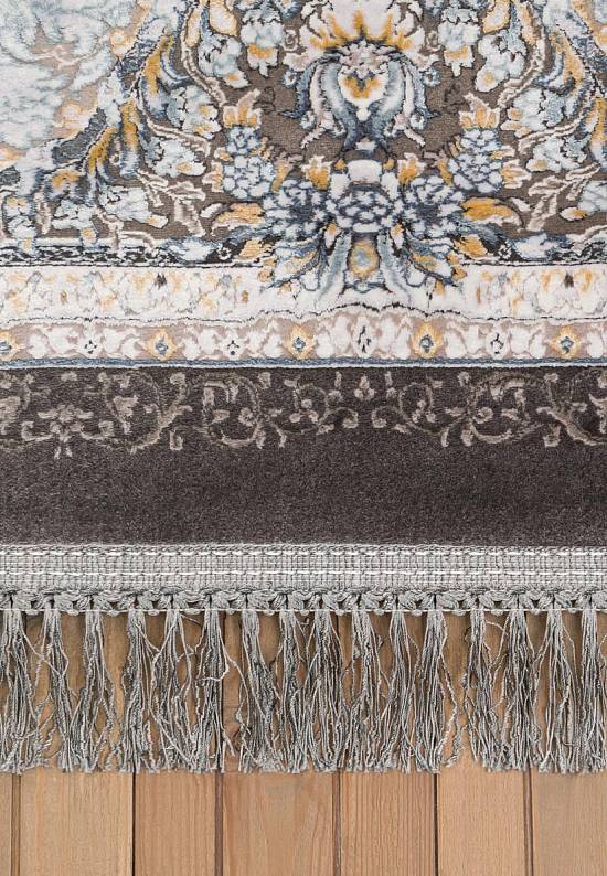 Иранский высокоплотный ковер G256-Dark Gray