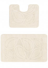 дизайн комплекта ковриков для ванной Confetti Bath Maximus Flora 2517 Ecru BQ