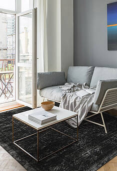 ковер безворсовый в интерьере Couture Duo SC6178