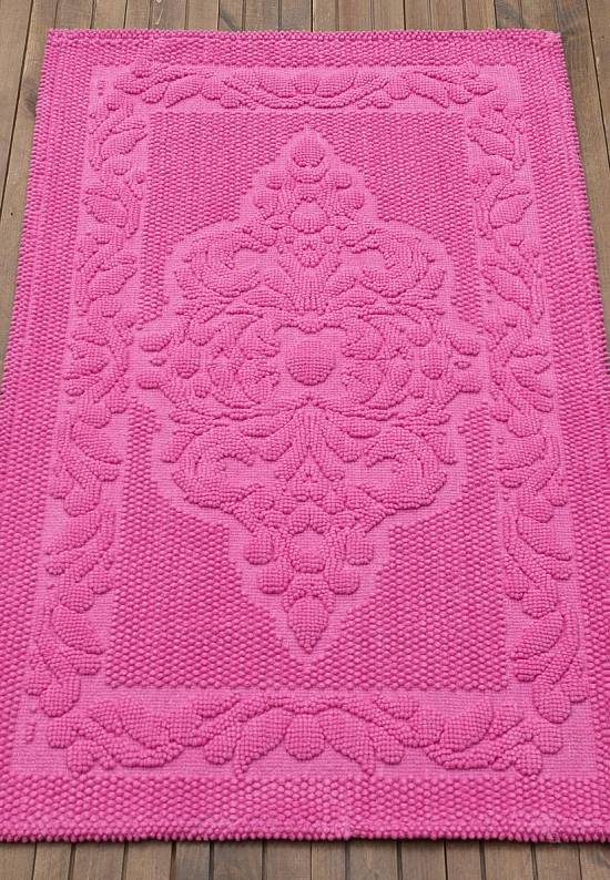 Малиновый коврик для ванной комнаты SCTN 03-02-Dark Pink