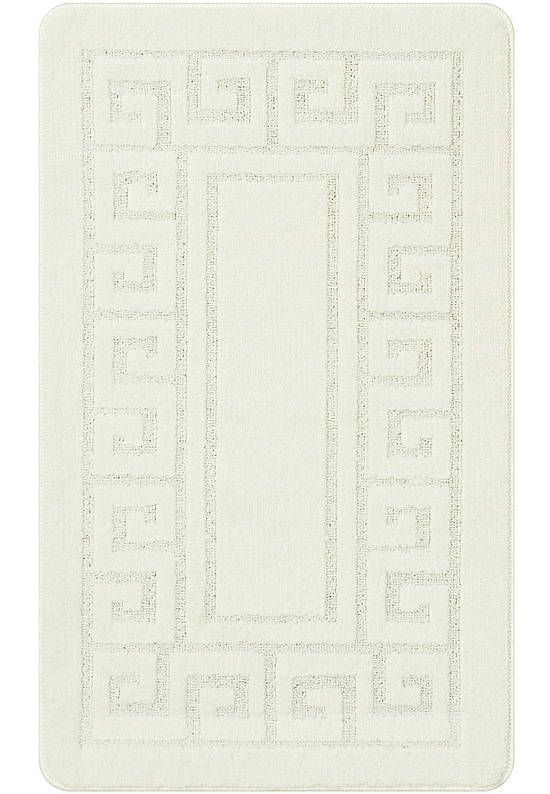 Белый коврик для ванной Ethnic 2581 Pearl White
