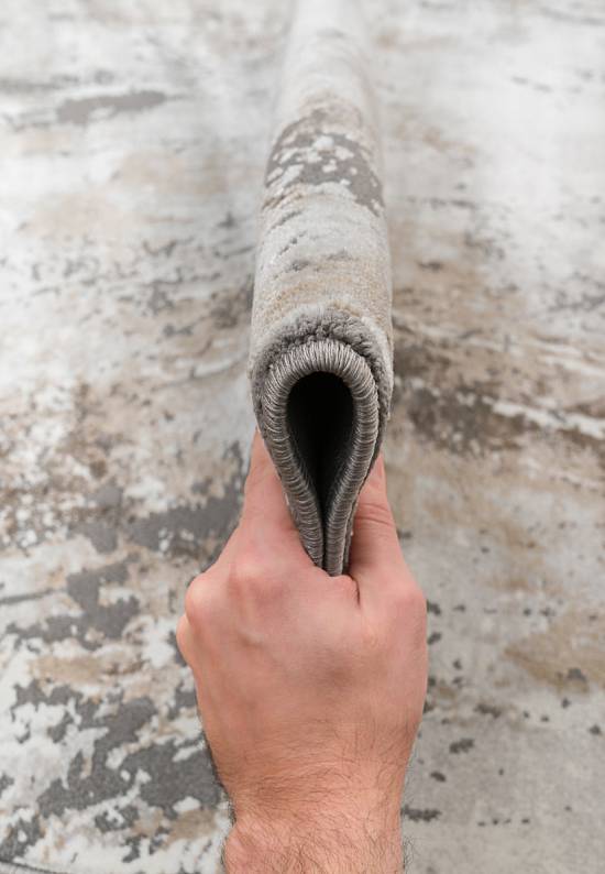 Синтетический бюджетный ковер 3433-Gray-Beige