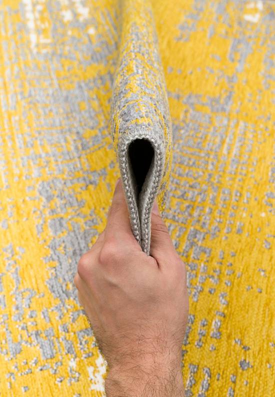Двусторонний безворсовый ковер NK 01 Yellow Grey