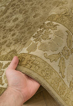 фактура ковра Kashan gold 49 Brown Ivory