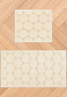 Комплект ковриков для ванной Confetti Bath Cotton Uni 17723 1640 Naturel-Ecru