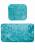 Бирюзовый мягкий комплект ковриков для ванной комнаты и туалета 3516 Turquoise BD