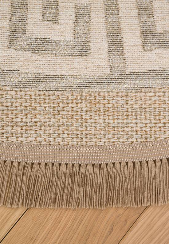 Безворсовый ковер из хлопка BRK 11-Natural White