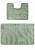 Зеленый комплект ковриков для ванной комнаты и туалета Symphony 2542 Almond PS