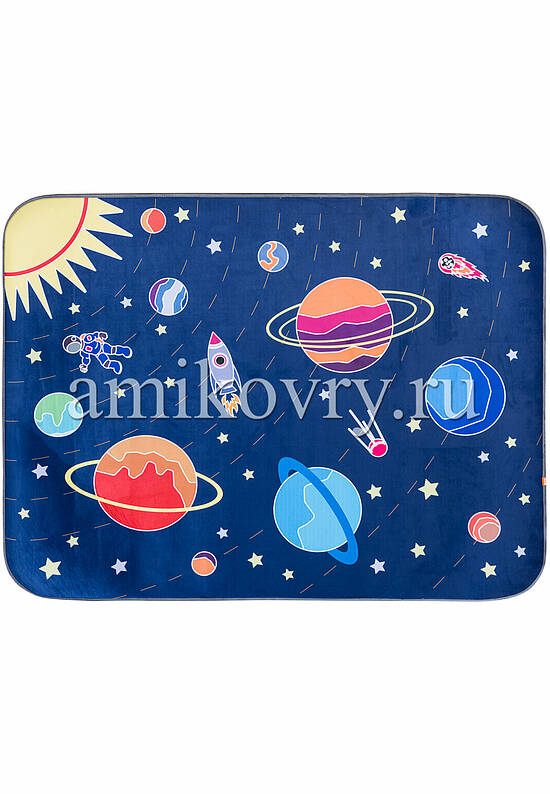 Детский плюшевый игровой коврик Matlig 0334 Открытый космос
