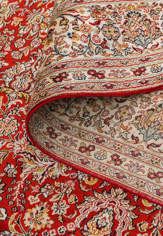 Шелковый ковер ручной работы из Индии 242882-Afshar red/beige