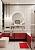 Красный коврик для ванной  Flora 2586 Red
