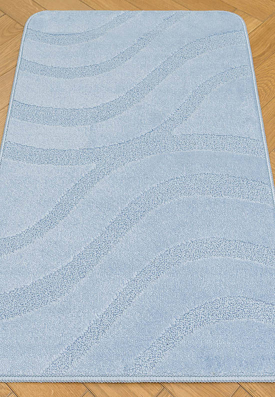 Голубой коврик для ванной Symphony 2522 Baby Blue