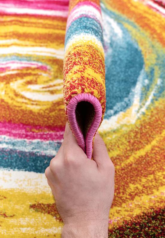Недорогой синтетический ковер 2949-Multicolor