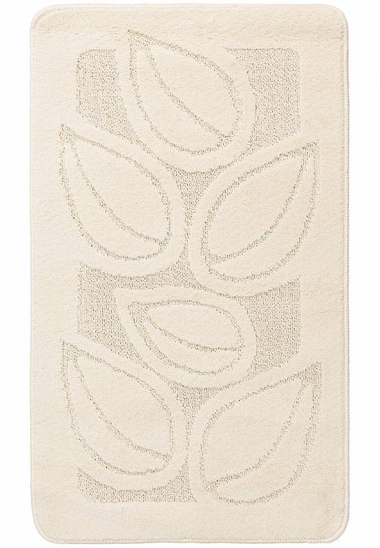 Бежевый коврик для ванной Flora 2517 Ecru