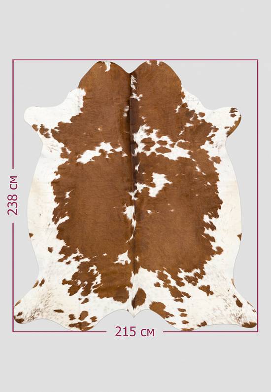 Натуральная шкура коровы Коричнево-белая LN005-Brown/White 893