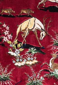 фрагмент ковра Ottoman Silk Shekargah-Modern Red