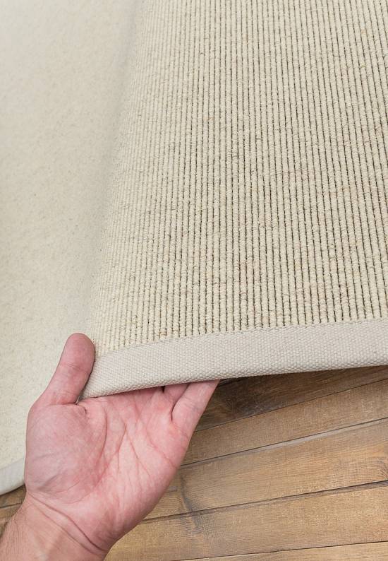 Безворсовый шерстяной ковер Light Beige