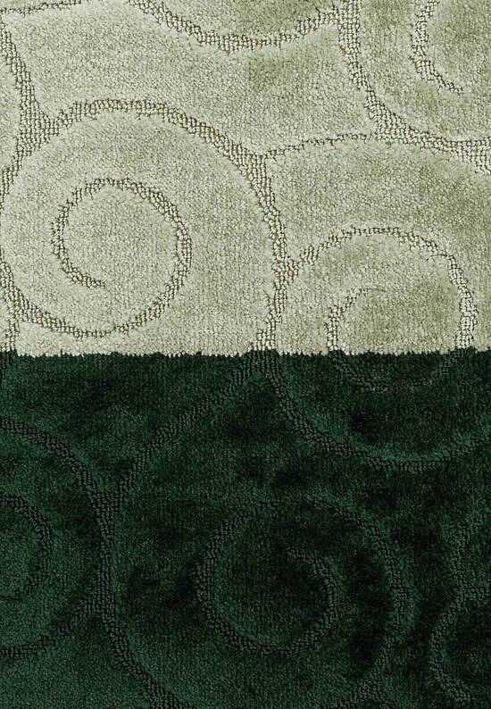 Зеленый комплект ковриков для ванной комнаты и туалета Sile 2536 Hunter Green BQ