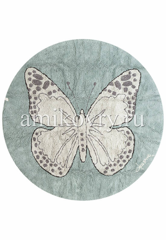 Детский хлопковый ковер Butterfly Vintage Green C-BUT-G