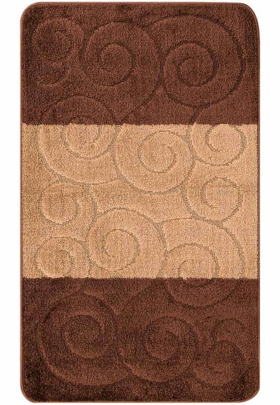 Коричневый коврик для ванной  Sile 2518 Brown