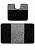 Комплект ковриков для ванной и туалета Sile 2513 Black PS