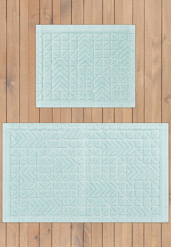 Комплект ковриков для ванной и туалета Bafa 02 Mint Green