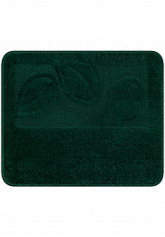 дизайн коврика для ванной Confetti Bath Maximus Flora 2536 Hunter Green квадрат