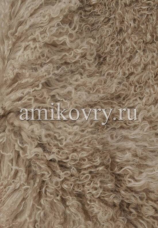 Тибетская овчина олива с подкладкой