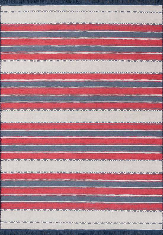 Двусторонний ковер из хлопка ARC 05 Red Navy