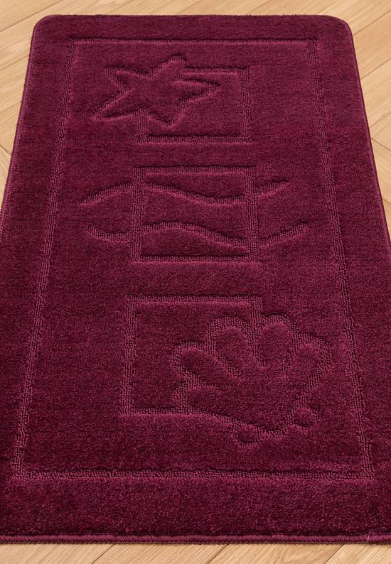 Бордово-фиолетовый коврик для ванной Maritime 2576 Aubergine
