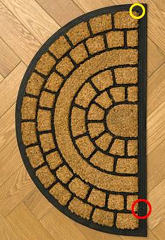 дефект входного коврика Doormat kokos Nippon-6012 discount1 фигура