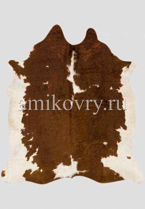 Натуральная шкура коровы Херефорд коричнево-белая 611